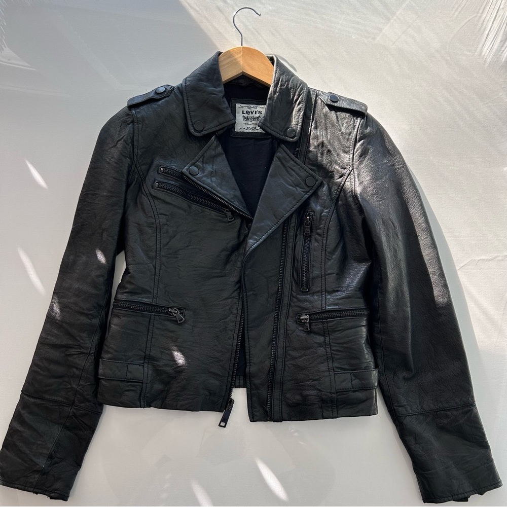 LEVI’s Leather Moto Jacket (Rare + Vintage)